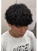 波巻きパーマ 刈り上げマッシュ 波巻きツイスパ メンズパーマ