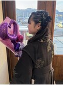【 Blowfy 】卒業式 小学生 袴 ヘアセット