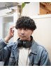 メンズ波巻きパーマ＋カット￥14500