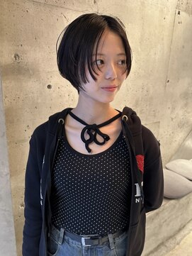 ニール(nier) ショートボブ顔まわりレイヤーカットハッシュカット袋町