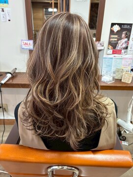 チルアウト 南塚口本店(chill out) バレイヤージュカラー/脱白髪染め/20代/30代/40代/50代/60代