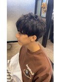 マッシュ、ナチュラルパーマ