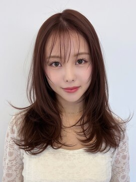 ルージュシー 堀江(RU10C) レイヤーカット/ブリーチなしダブルカラー/モカブラウン