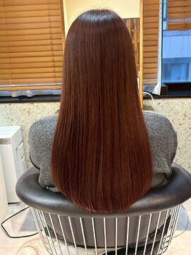 ヘアリゾート粋 トゥジュ 池袋東口店(tujuh) 艶髪ストレート/ブラウン/ロング/髪質改善