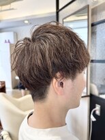シュヴー 築地(CHEVEUX) 白髪ぼかしメンズツーブロックマッシュショート