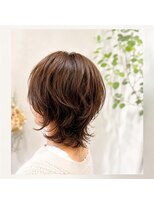 プレスト 八田店&nbsp;ミディアム×ケアハーブカラー×オゾンパーマ