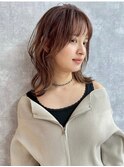 【工藤武士】柔らかベージュくびれミディアムウェーブ スタイル