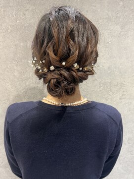 ラミエバイメルト 下北沢(lamie by melt) 花田/結婚式ヘアセットお呼ばれヘアアレンシニヨン下北沢成人式