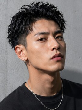 リット 鹿児島中央店(Lit.) ツーブロック 束感 メンズショート ニュアンスパーマ 10代 20代