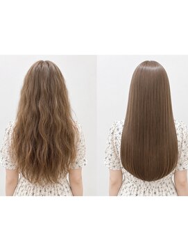 ムーン 仙台一番町店(OON) 縮毛矯正/ビフォーアフター/髪質改善/酸性ストレート/艶髪/仙台