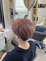 Musee 竹ノ塚 for men‘s メンズ/パーマ/カット/ブリーチ/ハイライト ピンクベージュカラー×ショートマッシュ