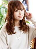 可愛さしかない柔らかさ☆セミロング×波ウェーブ☆【新小岩】