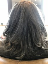 ヘアーアンドメイクブリッジ(HAIR MAKE Bridge) グレージュカラー毛先パーマ