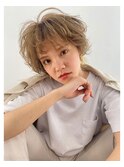 high tone"blond BIEGE" × WHITE【Steed/立川】