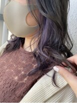 カプア 仙台駅前店(Kapua)&nbsp;インナーカラー　/ブルーラベンダーアッシュ/ケアブリーチ