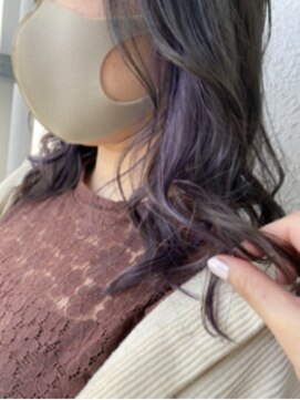 カプア 仙台駅前店(Kapua) インナーカラー　/ブルーラベンダーアッシュ/ケアブリーチ