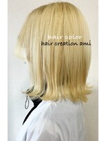 ヘアー クリエイション アミー あびこ店(Hair Creation ami) ホワイトゴールド