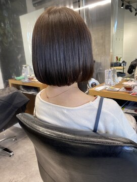 シェル 吉祥寺(shell) 大人可愛い_丸みボブ_アッシュベージュ
