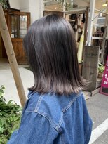 ティメレ 神戸三宮(Timere)&nbsp;外ハネミディ　グレージュ【Timere神戸三宮】