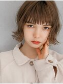 外ハネボブ　やわらかベージュ