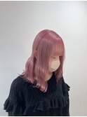 コットンピンクダブルカラーケアブリーチ