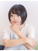極シルエット　ナチュラル丸みボブ