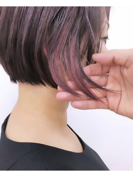 モアナ バイ ヘッドライト 沖縄東崎店(Moana by HEADLIGHT) Moana【東崎】#イヤリングカラー#インナーカラー#ボブ