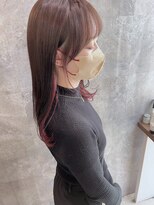 インク ヘアーデザイン(inc. hair design) イヤリングカラー／ピンク