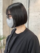 サクラ オモテサンドウ(SAKURA)&nbsp;切りっぱなしボブ　ミニボブ　モードヘア　表参道