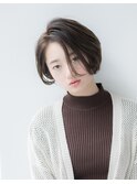ショート  前髪/マチルダボブ/ピンクベージュ/池袋 