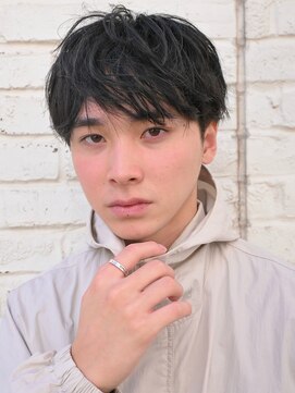 ディッセンバー 神宮前(December) ニュアンスパーマアッシュブラックウルフ波巻きスパイラル渋谷