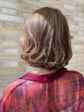 ピークアブー アヴェダ アトレ恵比寿(PEEK-A-BOO AVEDA) ワンカール パーマ ボブ レイヤーカット 伸ばしかけヘア