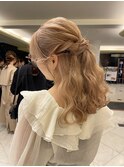 ヘアアレンジ　結婚式アレンジ　イベントアレンジ