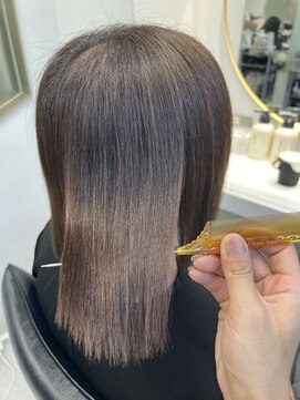 トランス(TRUNS) カット+ケアカラー+髪質改善ULTOWAトリートメント