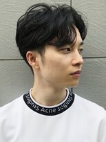 インセプション 銀座(INCEPTION) センターパート/スペインカールニュアンスパーマ/ダークアッシュ