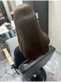 髪質改善ケアカラー×モカブラウン