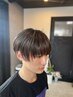 【男性限定】レギュラーカット＋ストレートパーマコース