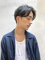 オフ(off)&nbsp;自然に流れる縮毛矯正×センターパート