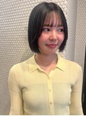 シアーボブ×ダークグレージュ