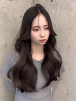 コート 表参道(Cote)&nbsp;韓国ヘア 2wayバング 顔まわりカットNo.1 レイヤー グレージュ