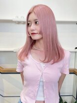 ステップボーンカットオオサカ(STEP BONE CUT OSAKA Via TICK-TOCK)&nbsp;【ステップボーンカット】姫カットペールピンク