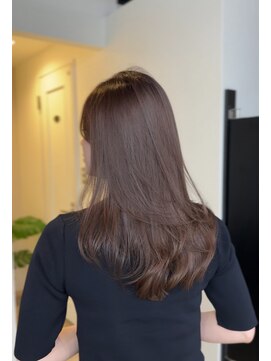 バンクスヘアー(BANK'S HAIR) ハッシュカット風レイヤーカット×オーキッドベージュ