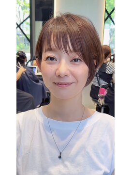 ハルキミナト ジャパン ヨコハマ(HARUKI MINATO japan YOKOHAMA) 大人ショート/縮毛矯正/学割U24/ブルーカラー/くすみベージュ