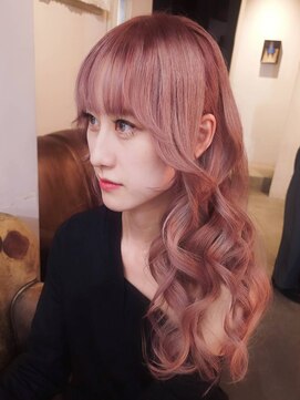 ブロック ジャポン(bloc japon) 大人の艶々透明感モードヴェールピンク/レイヤーカット