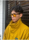スパイラルパーマセンターパート