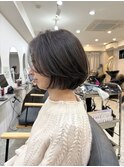 30代40代50代白髪ぼかし丸みショートくびれショート