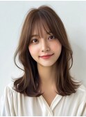 透明感ミルクティーベージュ