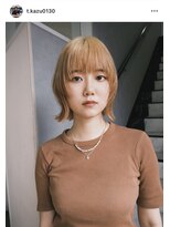 ヨーク(YOLK) 【和幸】顔周りはシャギー、ケアブリーチでブロンドベージュ