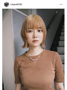 ヨーク(YOLK) 【和幸】顔周りはシャギー、ケアブリーチでブロンドベージュ
