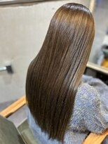 アフィックスヘア 葛西店(affix hair)&nbsp;小顔見せツヤブラウン・髪質改善ストレート